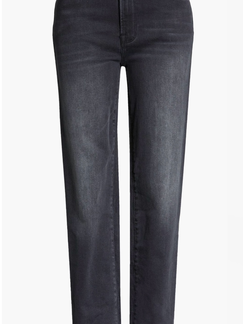 Good American Always Fits Good High Waisted Straight Leg Jeans in Faded Black
